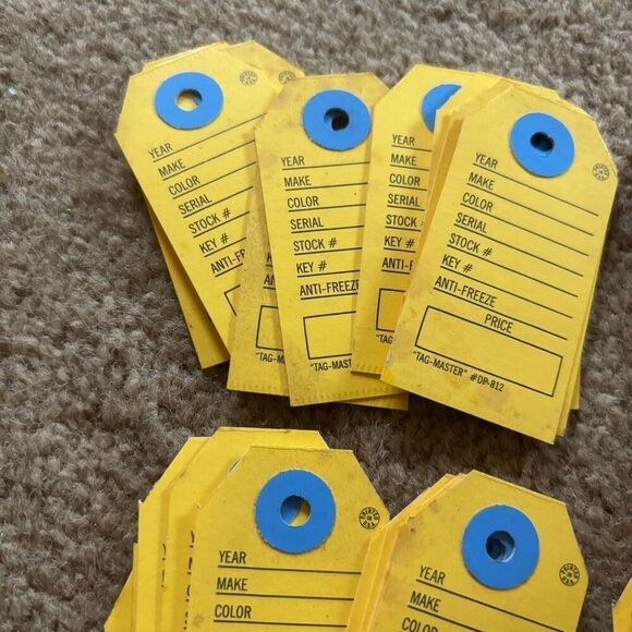 40 Raybestos Brakes Paperboard Dealership Key Tags - Picture 10 of 13